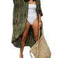 Plus Size Tie-Dye Beach Cardigan: Women's Swimsuit Cover Up