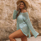 Women's Sexy Off-Shoulder Crochet Bikini Cover Up