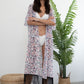 Women's Floral Chiffon Kimono: Open Front Swimsuit Cover-Up