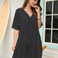 Flowy V-Neck Beach Dress: Women's Swimsuit Cover Up