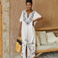 Women's Side Split Plus Size Kaftan Maxi Dress