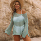 Women's Sexy Off-Shoulder Crochet Bikini Cover Up