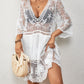 Women's V-Neck Lace Bikini Beach Dress Cover Up