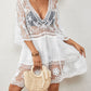 Women's V-Neck Lace Bikini Beach Dress Cover Up