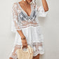 Women's V-Neck Lace Bikini Beach Dress Cover Up