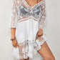 Women's V-Neck Lace Bikini Beach Dress Cover Up