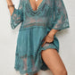 Women's V-Neck Lace Bikini Beach Dress Cover Up