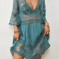 Women's V-Neck Lace Bikini Beach Dress Cover Up