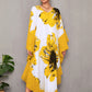 Women's Chiffon Print Caftan Beach Cover-Up, Plus Size