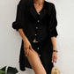 Long Sleeve Button-Down Beach Shirt: Women's Swimsuit Cover Up