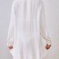 White V-Neck Beach Cover-Up for Women Summer Swimwear