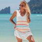 Hollow Backless Beach Tunic Dress - Women's Coverup