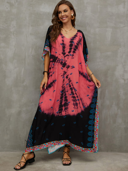 Print Kaftan Beach Loungewear Dress for Women