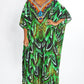 Women's Plus Size Printed Kaftan: Beach Loungewear Cover-Ups