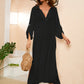 Women's V-Neck Plus Size Beach Kaftan Cover Up