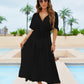 Women's Flowy Chiffon Beach Cover Up Maxi Dress