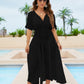 Women's Flowy Chiffon Beach Cover Up Maxi Dress