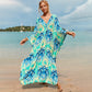 Plus Size Zebra Print Beach Caftan Dress