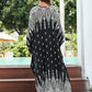 Zebra Print Plus Size Beach Kaftan Cover-Up