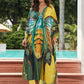 Printed Plus Size Kaftan Swimsuit Cover-Up for Women