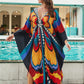 Printed Plus Size Kaftan Swimsuit Cover-Up for Women