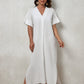 V-Neck Beach Kaftan Dress for Women, Side Split Swim Cover-Up