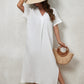 V-Neck Beach Kaftan Dress for Women, Side Split Swim Cover-Up