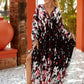 Plus Size Zebra Print Beach Caftan Dress