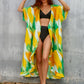 Print Kimono Cardigan: Women's Loose Beach Cover Up