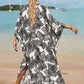 Plus Size Zebra Print Beach Caftan Dress