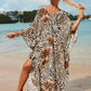 Plus Size Zebra Print Beach Caftan Dress