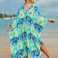 Plus Size Zebra Print Beach Caftan Dress