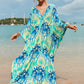 Plus Size Zebra Print Beach Caftan Dress