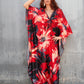 Plus Size Batwing Sleeve Beach Kaftan Swimsuit Cover Ups