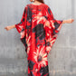 Plus Size Batwing Sleeve Beach Kaftan Swimsuit Cover Ups