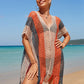 V-Neck Crochet Tassel Coverups - Women's Swimwear