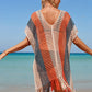 V-Neck Crochet Tassel Coverups - Women's Swimwear