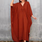 V-Neck Batwing Sleeve Plus Size Beach Caftan