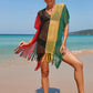 V-Neck Crochet Tassel Coverups - Women's Swimwear