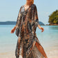 Plus Size Zebra Print Beach Caftan Dress