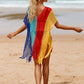 V-Neck Crochet Tassel Coverups - Women's Swimwear