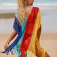 V-Neck Crochet Tassel Coverups - Women's Swimwear