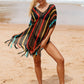 V-Neck Crochet Tassel Coverups - Women's Swimwear