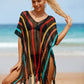 V-Neck Crochet Tassel Coverups - Women's Swimwear