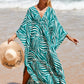 Plus Size Zebra Print Beach Caftan Dress