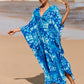 Plus Size Zebra Print Beach Caftan Dress