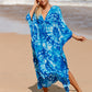 Plus Size Zebra Print Beach Caftan Dress