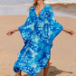 Plus Size Zebra Print Beach Caftan Dress