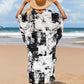 Plus Size Zebra Print Beach Caftan Dress