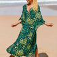 Plus Size Zebra Print Beach Caftan Dress